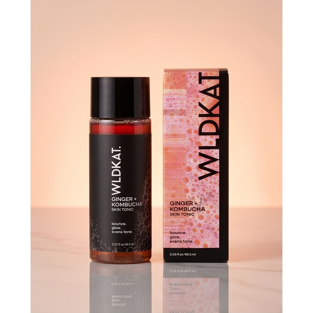 WLDKAT Ginger + Kombucha Skin Tonic 3.33 fl oz 98.5 ml Vegan Face Toner NEW